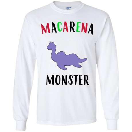 T-Shirts White / YS Macarena Monster Youth Long Sleeve T-Shirt