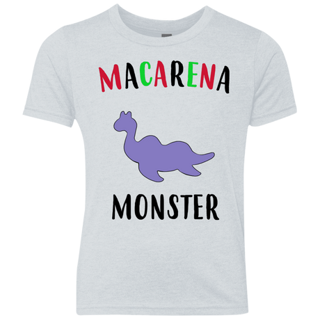 T-Shirts Heather White / YXS Macarena Monster Youth Triblend T-Shirt
