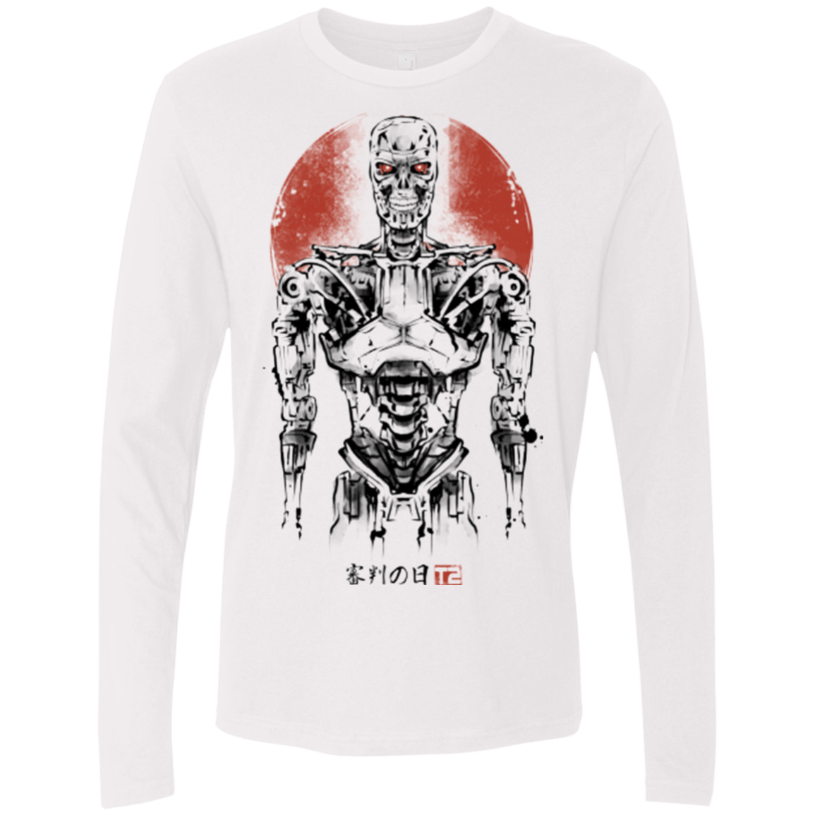 T-Shirts White / Small Machine Men's Premium Long Sleeve