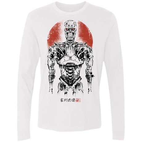 T-Shirts White / Small Machine Men's Premium Long Sleeve