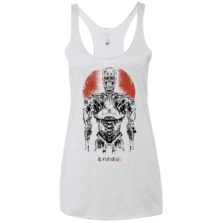 T-Shirts Heather White / X-Small Machine Women's Triblend Racerback Tank