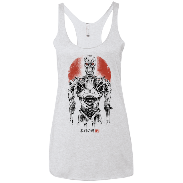 T-Shirts Heather White / X-Small Machine Women's Triblend Racerback Tank
