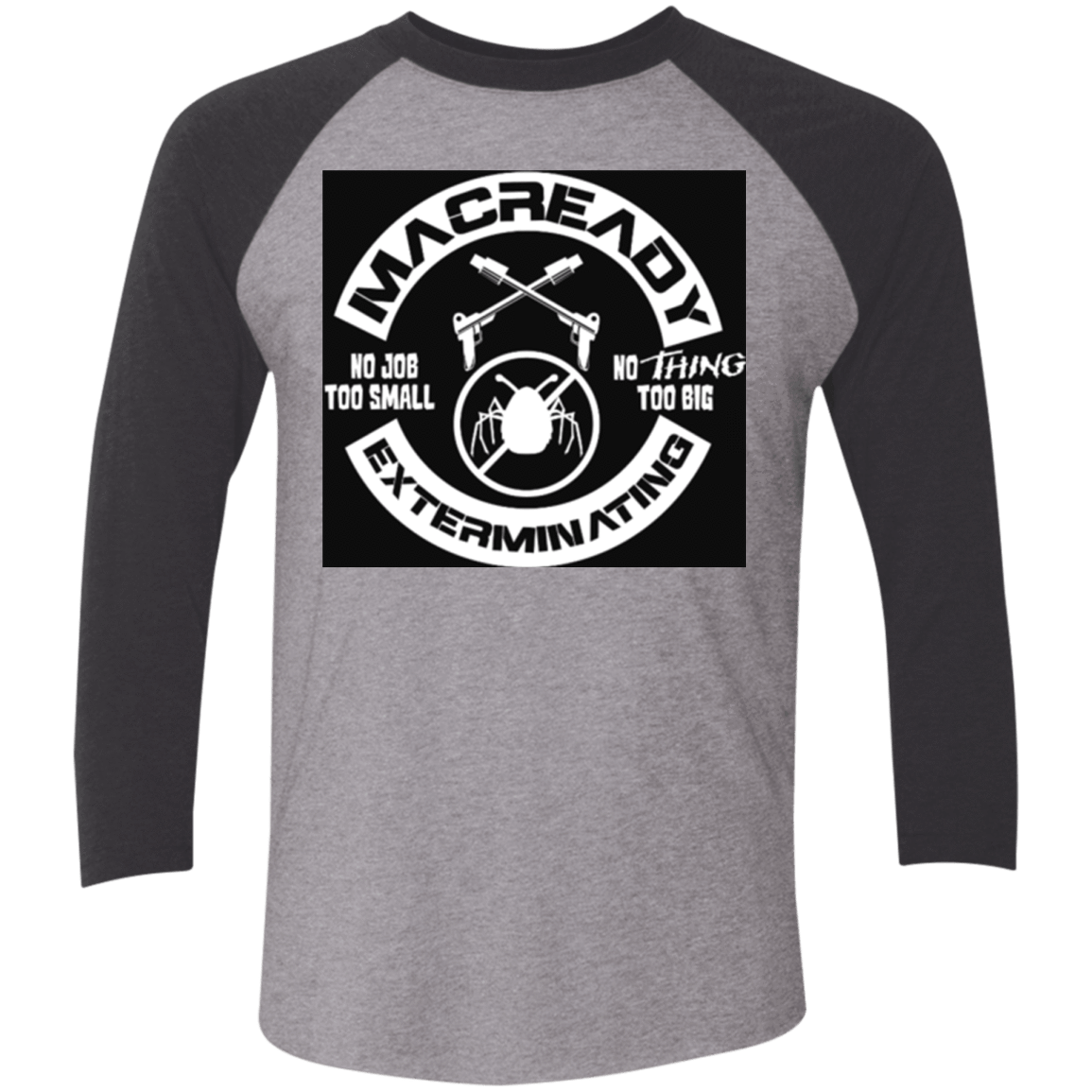 T-Shirts Premium Heather/ Vintage Black / X-Small Macready V6 Men's Triblend 3/4 Sleeve