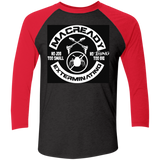 T-Shirts Vintage Black/Vintage Red / X-Small Macready V6 Men's Triblend 3/4 Sleeve