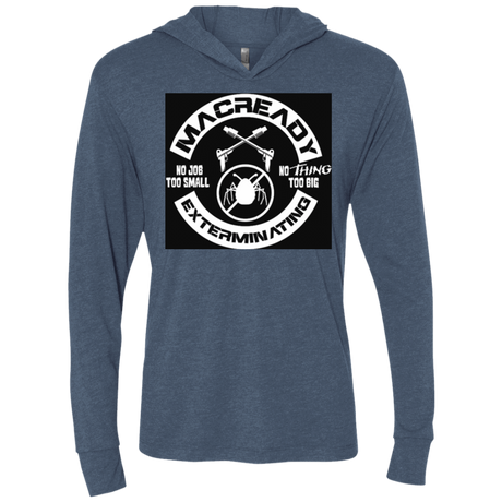 T-Shirts Indigo / X-Small Macready V6 Triblend Long Sleeve Hoodie Tee