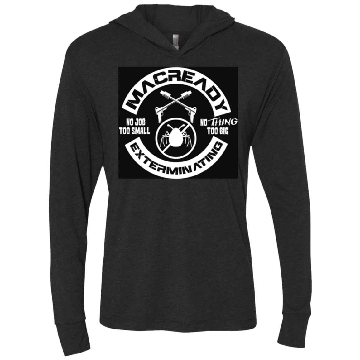 T-Shirts Vintage Black / X-Small Macready V6 Triblend Long Sleeve Hoodie Tee