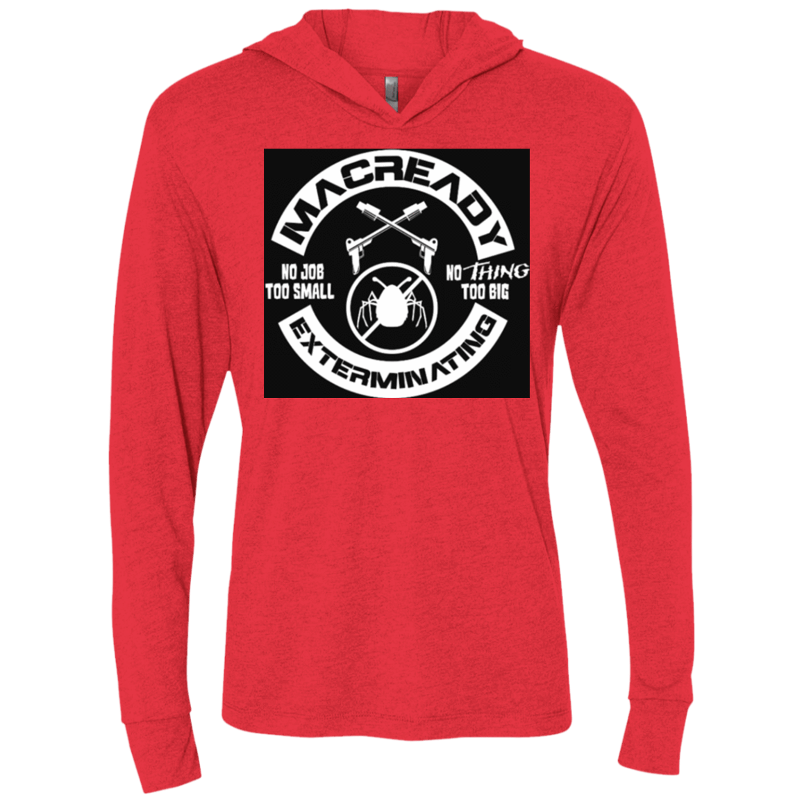 T-Shirts Vintage Red / X-Small Macready V6 Triblend Long Sleeve Hoodie Tee