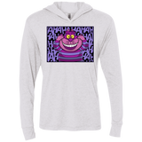 T-Shirts Heather White / X-Small Mad Cat Triblend Long Sleeve Hoodie Tee