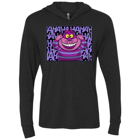 T-Shirts Vintage Black / X-Small Mad Cat Triblend Long Sleeve Hoodie Tee