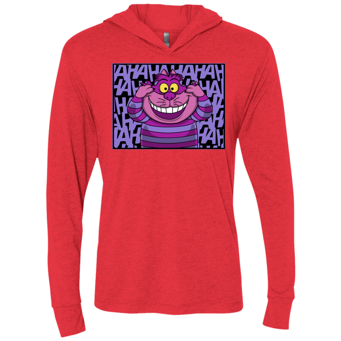 T-Shirts Vintage Red / X-Small Mad Cat Triblend Long Sleeve Hoodie Tee