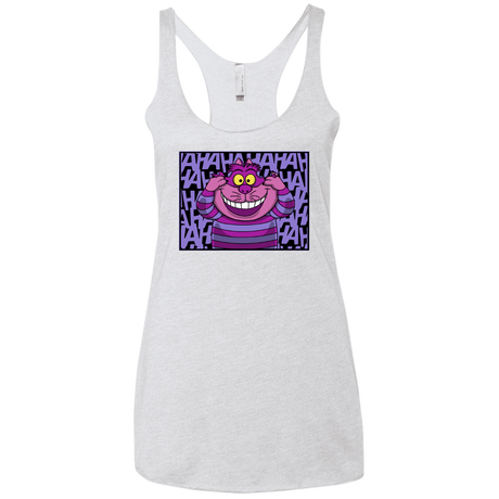 T-Shirts Heather White / X-Small Mad Cat Women's Triblend Racerback Tank
