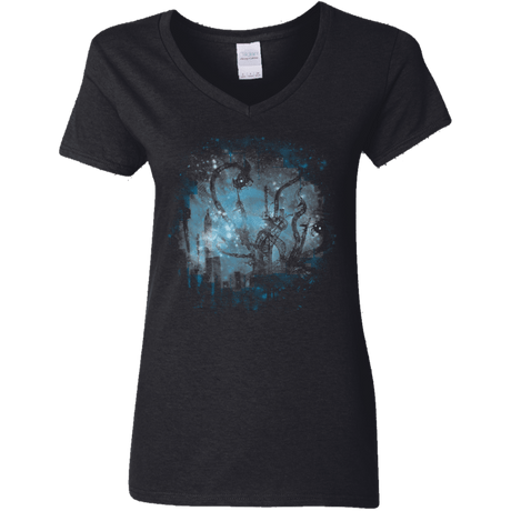 T-Shirts Black / S Mad Factory Women's V-Neck T-Shirt