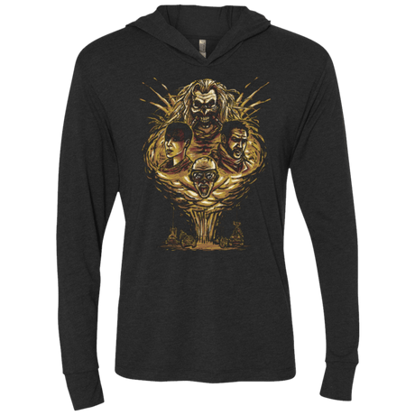 T-Shirts Vintage Black / X-Small Mad Fury Triblend Long Sleeve Hoodie Tee