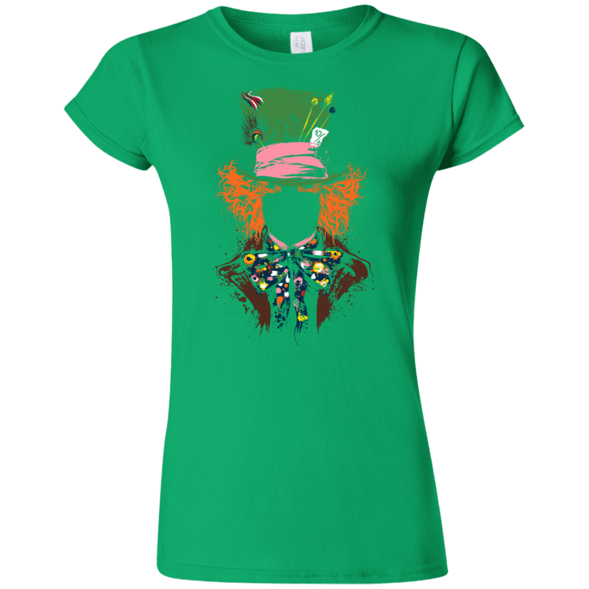 T-Shirts Irish Green / S Mad Hatter Junior Slimmer-Fit T-Shirt