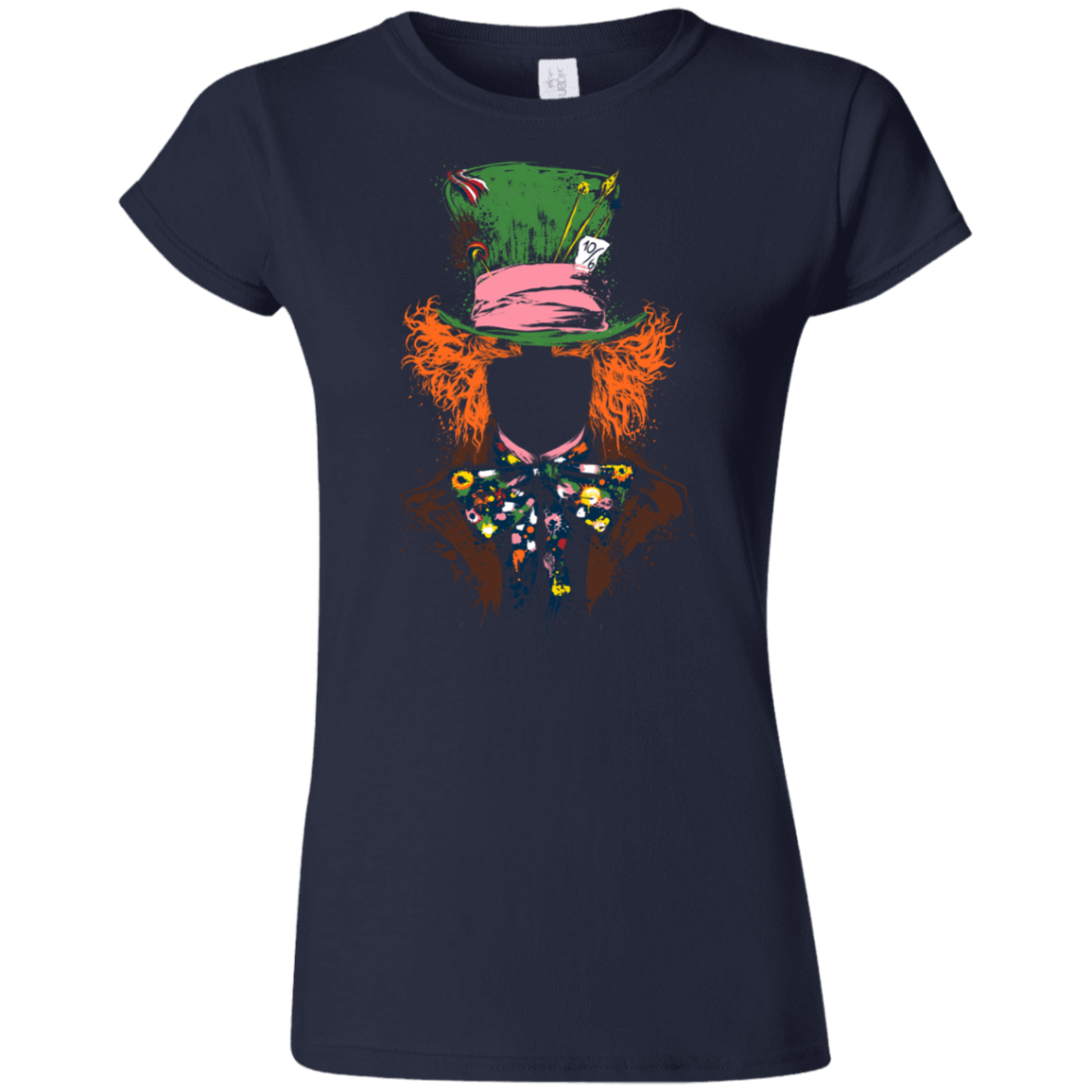 T-Shirts Navy / S Mad Hatter Junior Slimmer-Fit T-Shirt