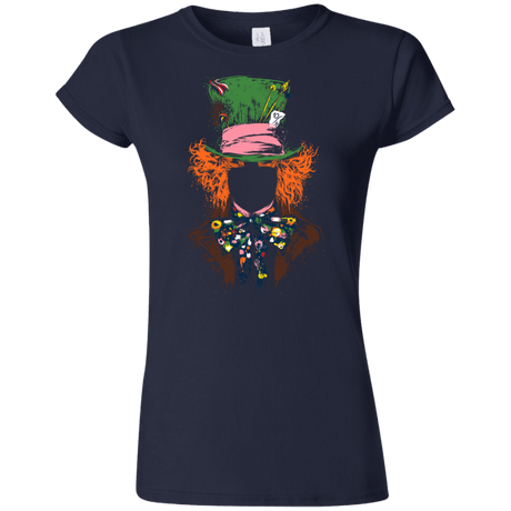 T-Shirts Navy / S Mad Hatter Junior Slimmer-Fit T-Shirt