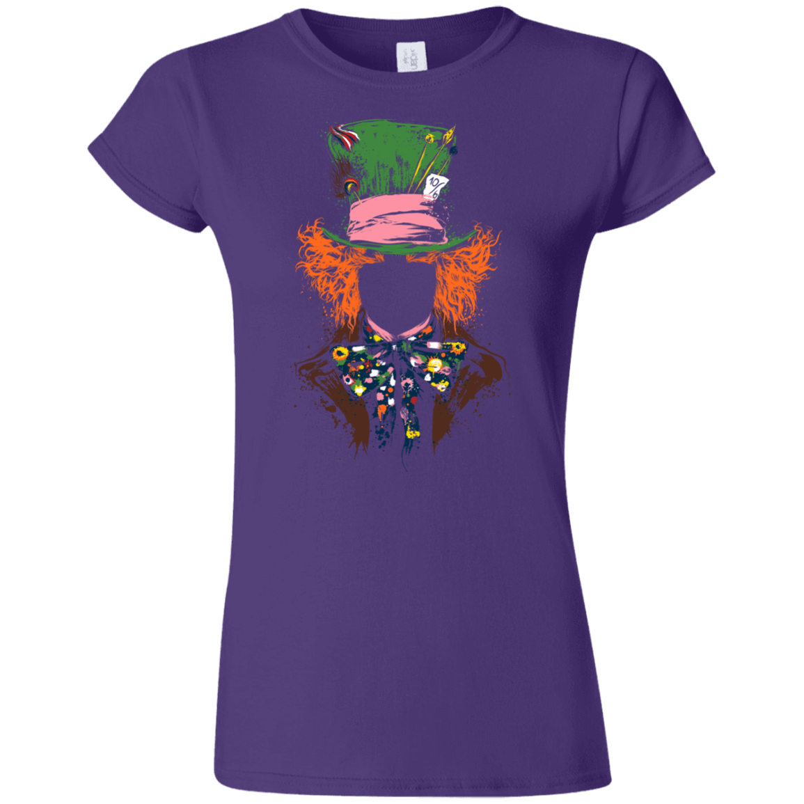 T-Shirts Purple / S Mad Hatter Junior Slimmer-Fit T-Shirt