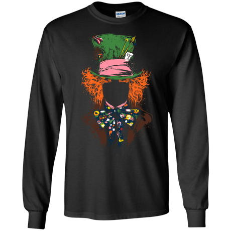 T-Shirts Black / S Mad Hatter Men's Long Sleeve T-Shirt