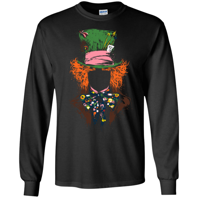 T-Shirts Black / S Mad Hatter Men's Long Sleeve T-Shirt