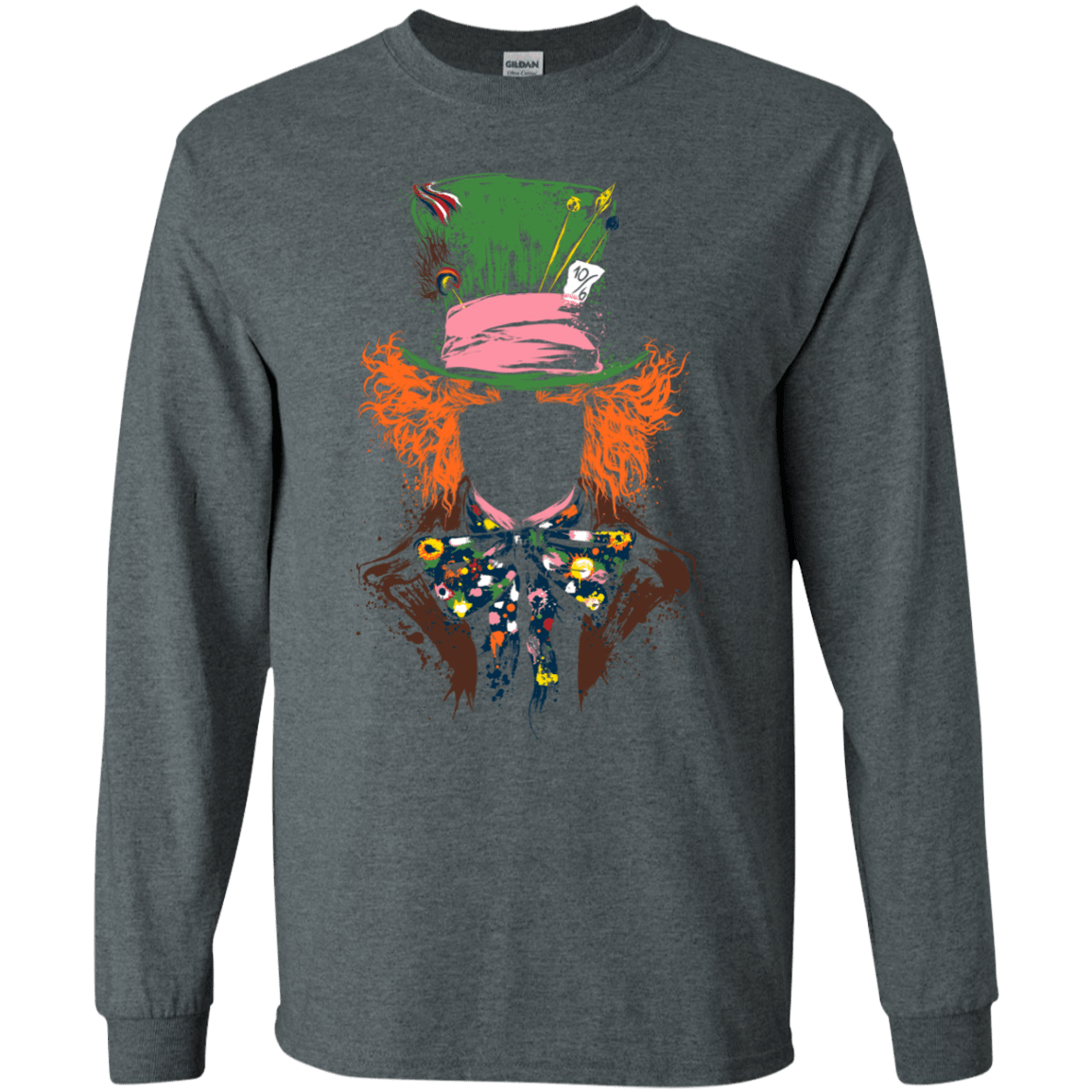 T-Shirts Dark Heather / S Mad Hatter Men's Long Sleeve T-Shirt