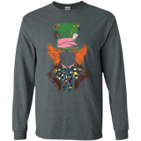 T-Shirts Dark Heather / S Mad Hatter Men's Long Sleeve T-Shirt