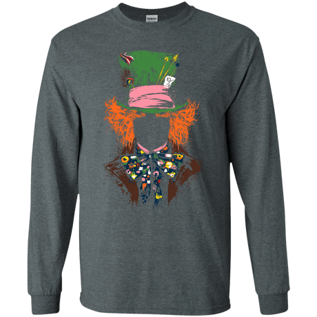 T-Shirts Dark Heather / S Mad Hatter Men's Long Sleeve T-Shirt