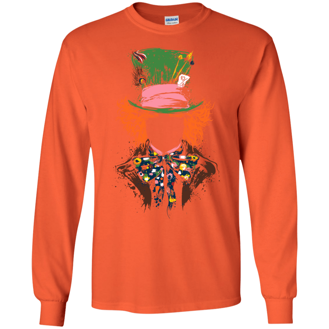 T-Shirts Orange / S Mad Hatter Men's Long Sleeve T-Shirt