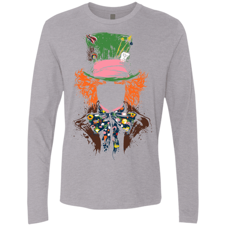 T-Shirts Heather Grey / S Mad Hatter Men's Premium Long Sleeve