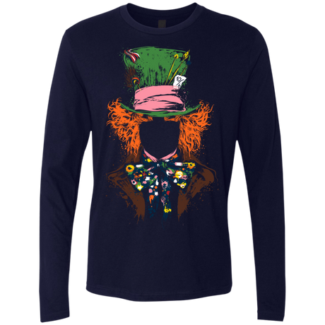 T-Shirts Midnight Navy / S Mad Hatter Men's Premium Long Sleeve