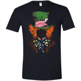 T-Shirts Black / X-Small Mad Hatter Men's Semi-Fitted Softstyle