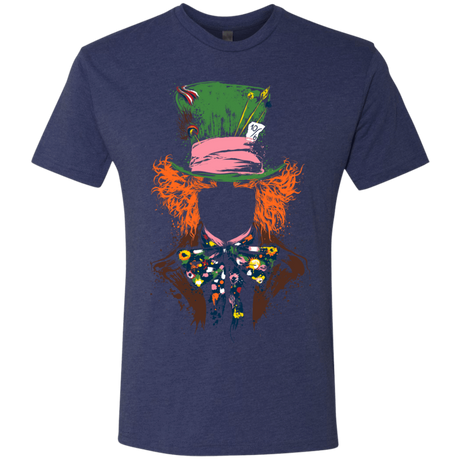 T-Shirts Vintage Navy / S Mad Hatter Men's Triblend T-Shirt