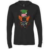 T-Shirts Vintage Black / X-Small Mad Hatter Triblend Long Sleeve Hoodie Tee