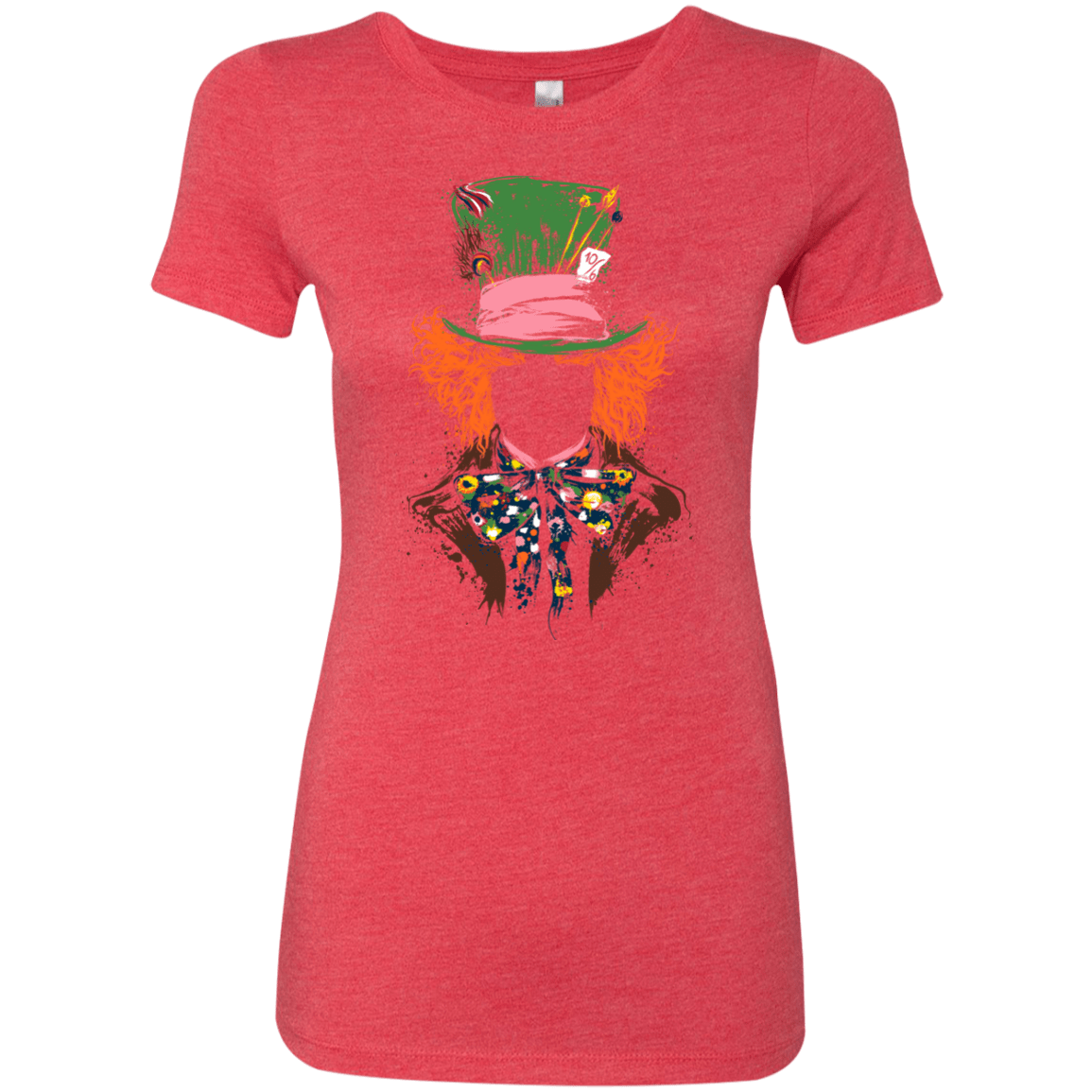 T-Shirts Vintage Red / S Mad Hatter Women's Triblend T-Shirt