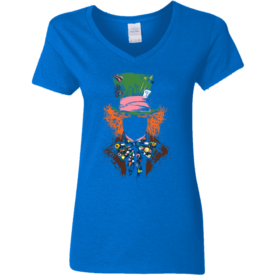 T-Shirts Royal / S Mad Hatter Women's V-Neck T-Shirt