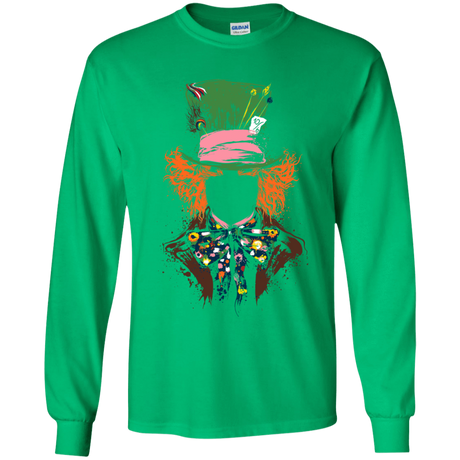 T-Shirts Irish Green / YS Mad Hatter Youth Long Sleeve T-Shirt