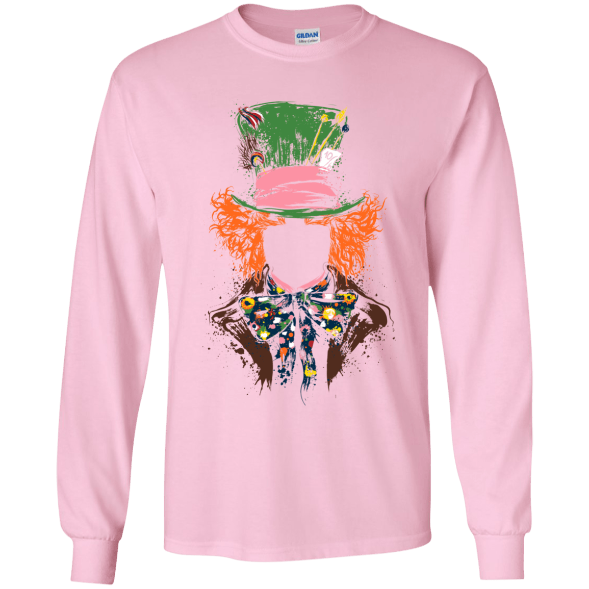 T-Shirts Light Pink / YS Mad Hatter Youth Long Sleeve T-Shirt