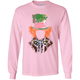 T-Shirts Light Pink / YS Mad Hatter Youth Long Sleeve T-Shirt