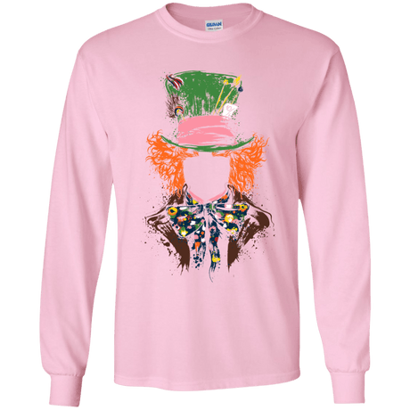 T-Shirts Light Pink / YS Mad Hatter Youth Long Sleeve T-Shirt