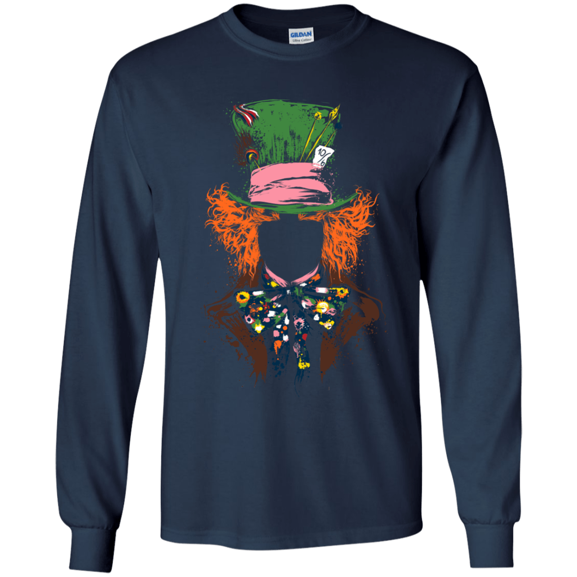 T-Shirts Navy / YS Mad Hatter Youth Long Sleeve T-Shirt