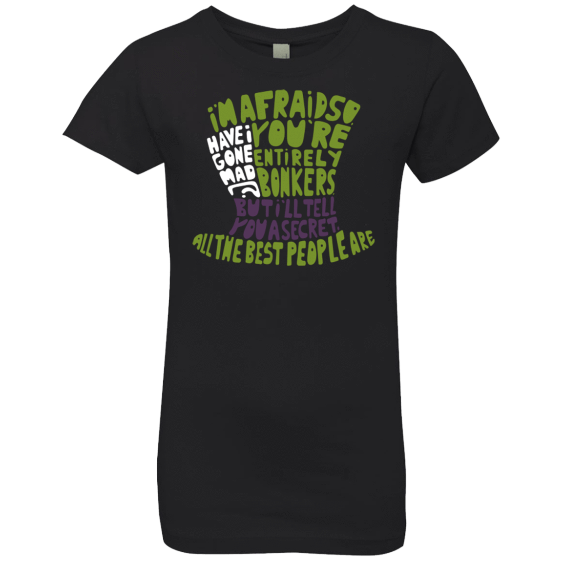 T-Shirts Black / YXS MAD HATTER2 Girls Premium T-Shirt