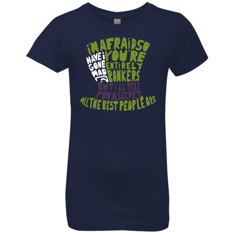 T-Shirts Midnight Navy / YXS MAD HATTER2 Girls Premium T-Shirt