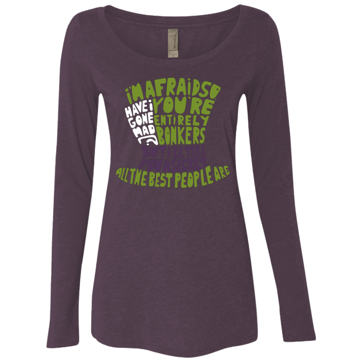 T-Shirts Vintage Purple / Small MAD HATTER2 Women's Triblend Long Sleeve Shirt
