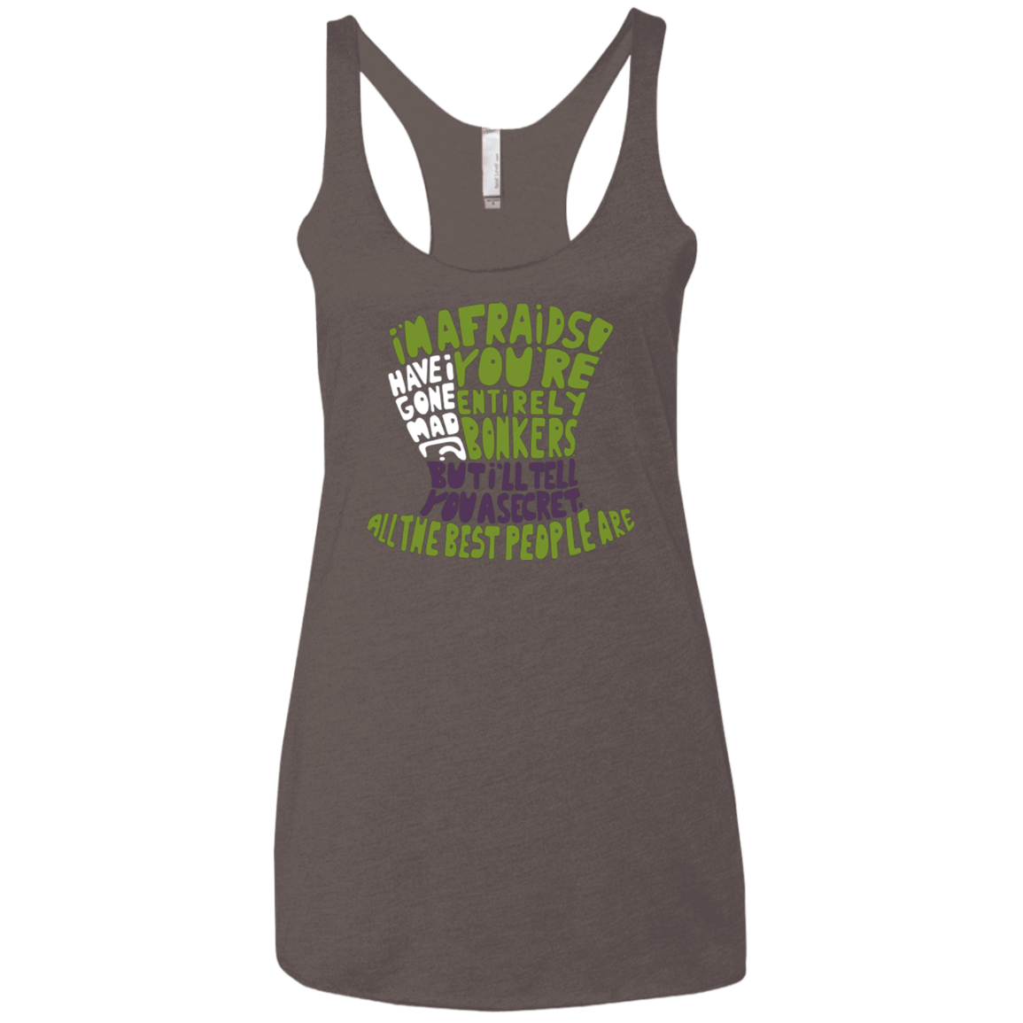 MAD HATTER2 Women's Triblend Racerback Tank