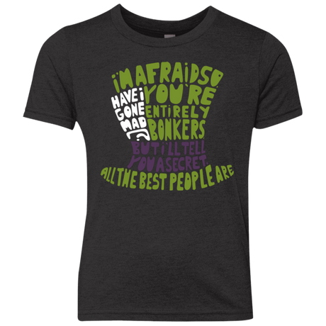 T-Shirts Vintage Black / YXS MAD HATTER2 Youth Triblend T-Shirt