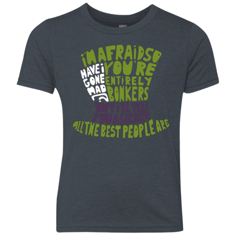 T-Shirts Vintage Navy / YXS MAD HATTER2 Youth Triblend T-Shirt