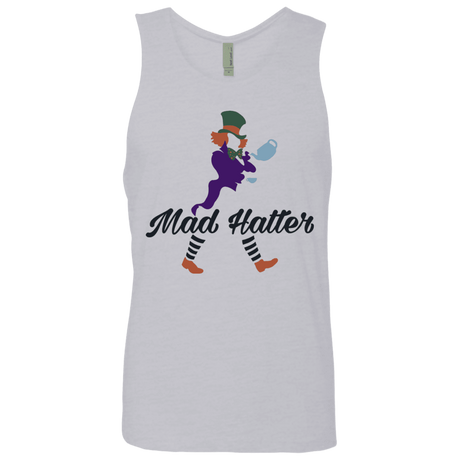 T-Shirts Heather Grey / Small Mad Hattter Men's Premium Tank Top