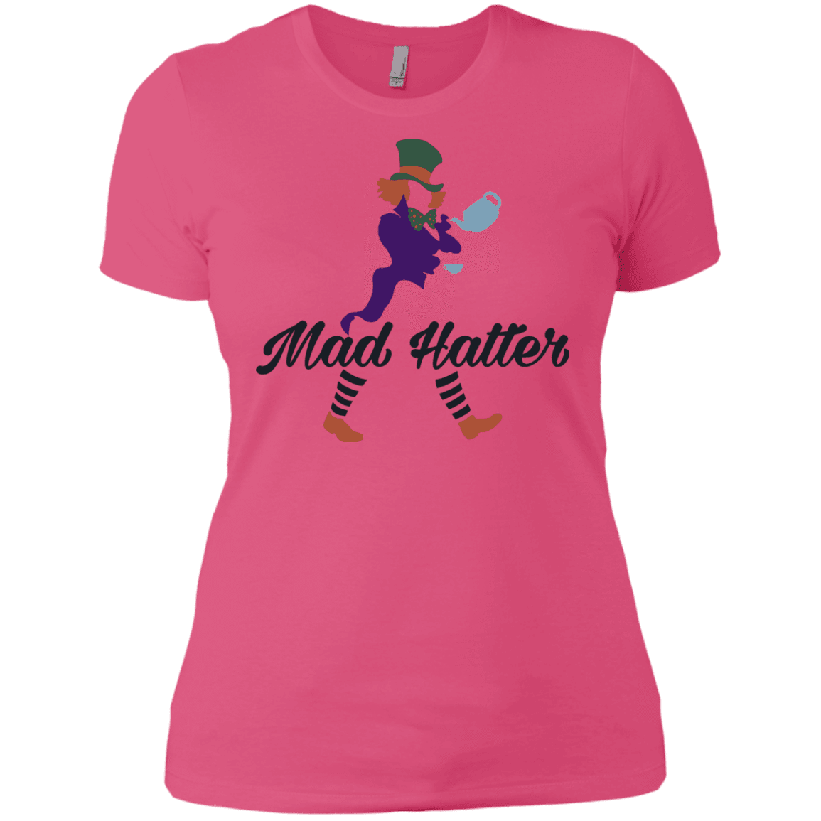 T-Shirts Hot Pink / X-Small Mad Hattter Women's Premium T-Shirt
