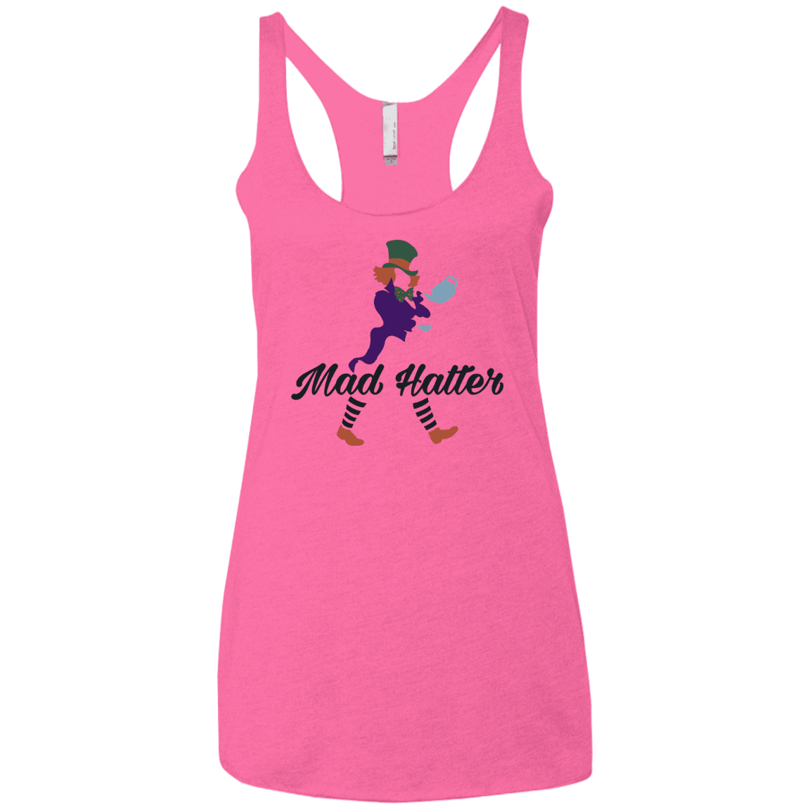 Mad Hattter Women's Triblend Racerback Tank