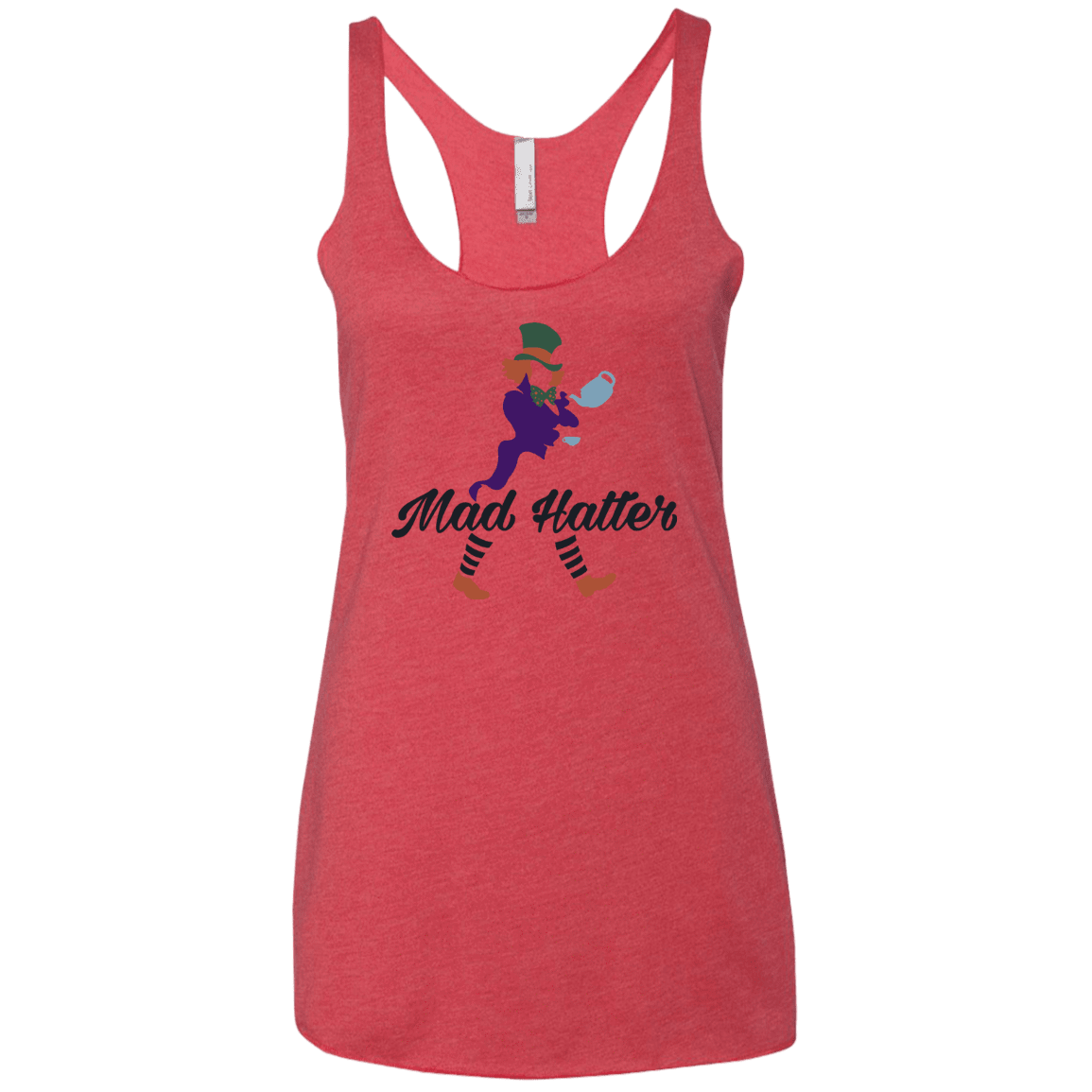Mad Hattter Women's Triblend Racerback Tank