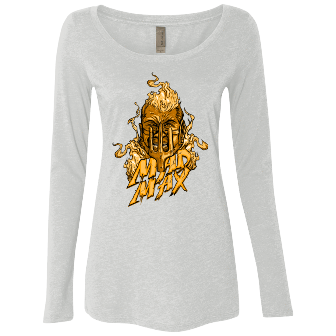 T-Shirts Heather White / Small Mad Head Women's Triblend Long Sleeve Shirt